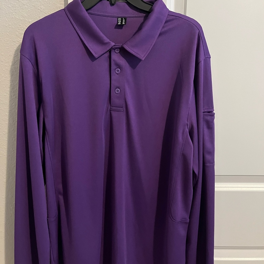 Men's Large Long Sleeve Polo | NWT | Perfect for Casual & Smart Casual